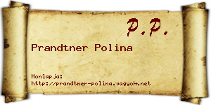 Prandtner Polina névjegykártya